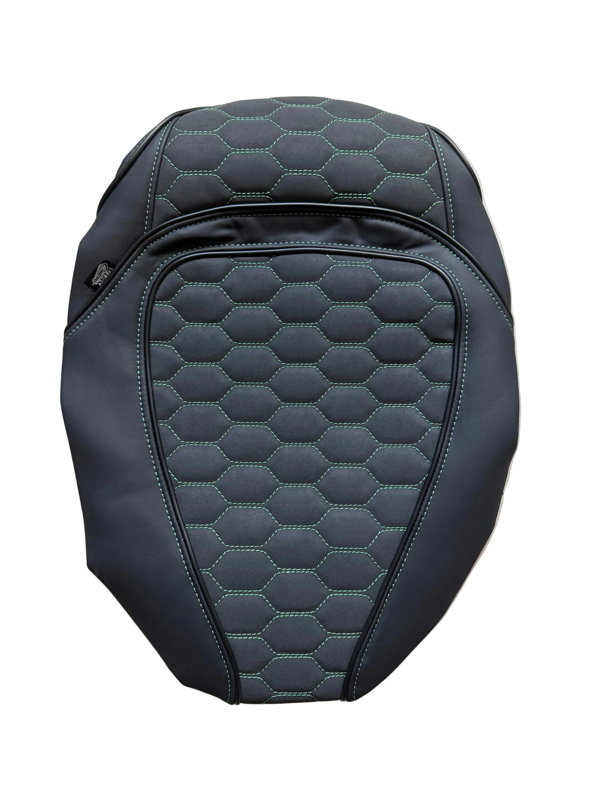 Zadelhoes , Piaggio Zip DUO RS ( Jaguar ) Groen | Alcantara / Kunstleer