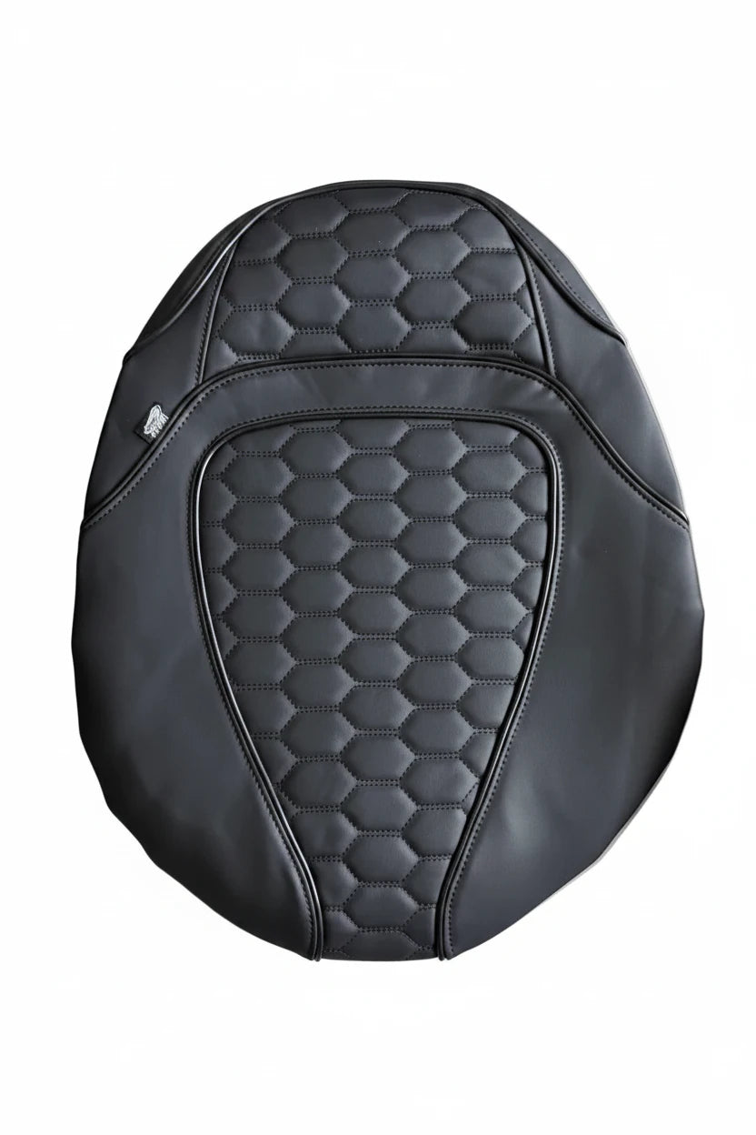 Zadelhoes , Piaggio Zip DUO RS Zwart | Alcantara / Kunstleer