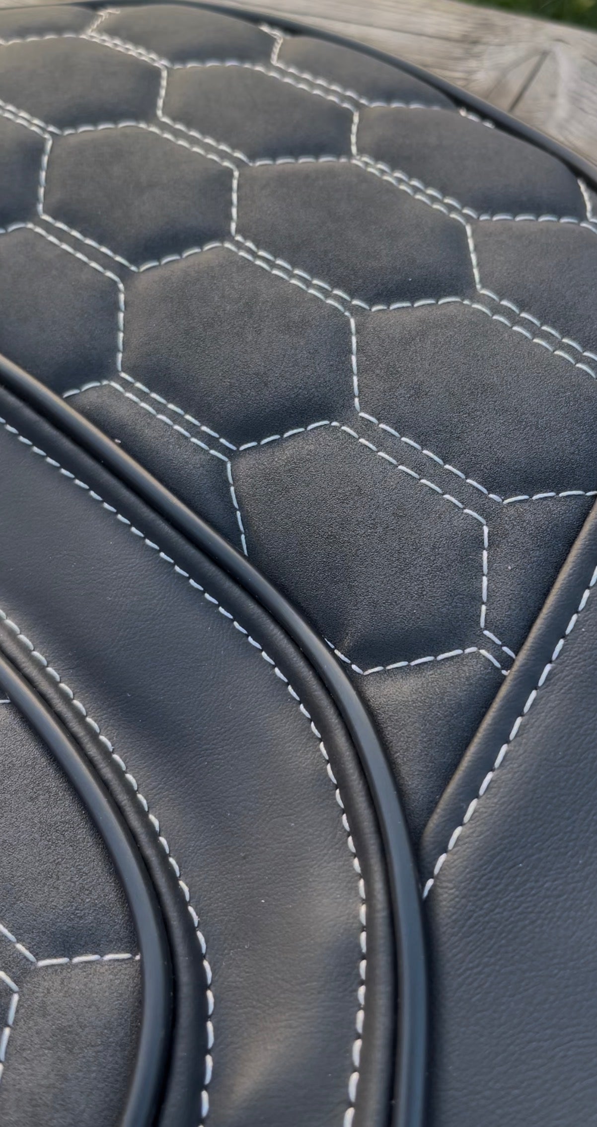 Zadelhoes , Piaggio Zip DUO RS Wit | Alcantara / Kunstleer